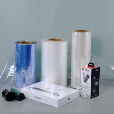 China Petg pet pe pallet inkjet moisture proof bottle shrink pvc food packaging sensitive heat seal plastic roll film for sale