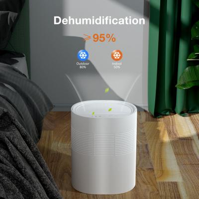 China 2021 New Small 1L Mini Dehumidifiers Auto Shutdown OEM Portable Drying Air Dehumidifier Home for sale