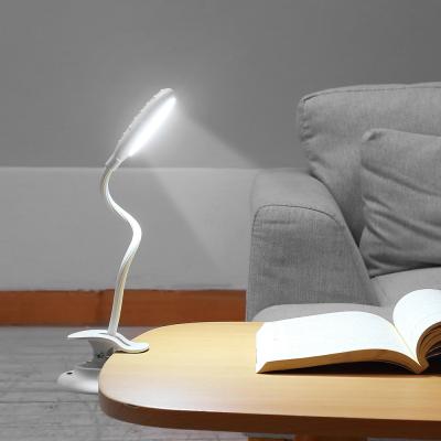 China New USB Rechargeable Desk Clip/Cactus Design Bedroom Desk Clip LED Lamp Rechargeable Folding Folding Light For Kids for sale