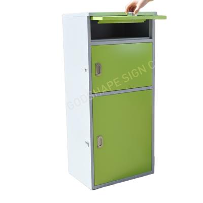 China Wall Mounted Outdoor Freestanding Mailbox Stainless Steel Flat Drop Box Parcel Rack Briefkasten Mailbox for sale