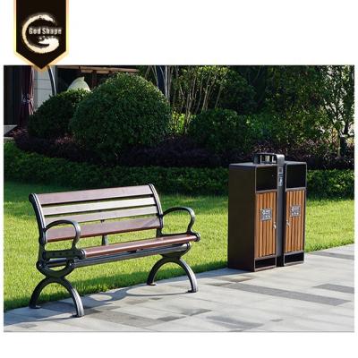 China Sustainable Single Park Street Stainless Steel Trash Can Office Apartment Garbage Can Double Garbage Bins for sale