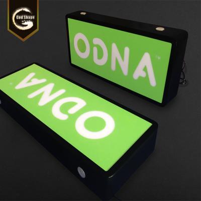 China Led Advertising Light Box Customize To Advertise Magnets Cab Roof Led Light Box Taxi Sign for sale