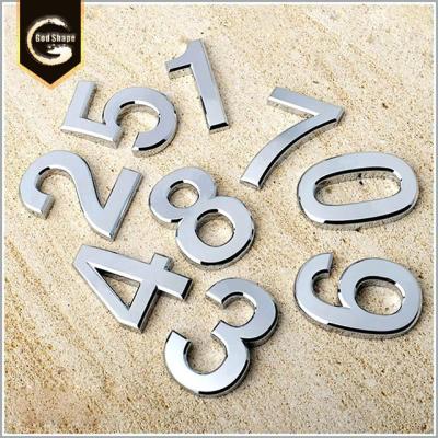 China Eco-friendly Non-illuminated Factory Stainless Steel 3D Letter Number Signs Advertising Metal Sign Channel Letter for sale