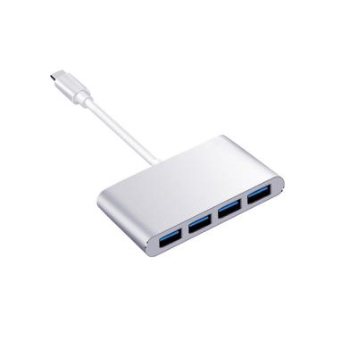 China Type C to USB Adapter Multiport Adapter USB C to USB 3.0 Hub Metal High Speed ​​4 in 1 for MacBook Docking Station for sale