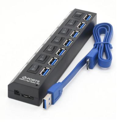 China Super USB3.0 Hub USB HUB 3.0 Speed ​​5Gbps 7 Ports USB 3.0 HUB USB Splitter for sale