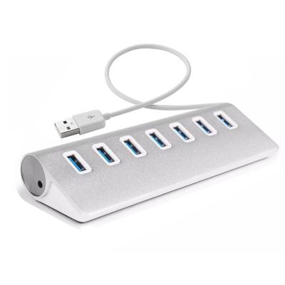 China ABS Aluminum Alloy USB 3.0 Hub 7-Port, Transfer Data USB Hub for PC and Laptop for sale