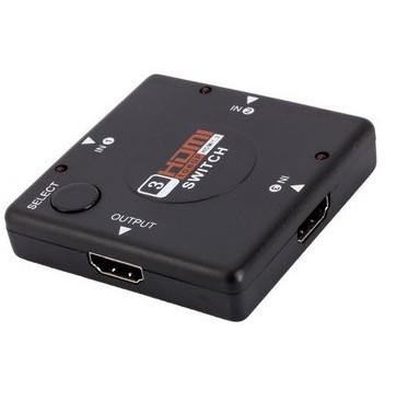 China HDMI V1.3b Mini Video Switcher 3 Way 3D 1080P 3 In1 HDMI Video Switcher 3x1 HDMI Switcher Size for sale