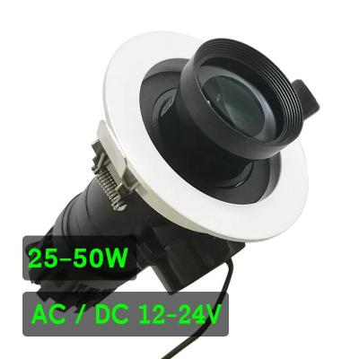 China Aluminum Alloy AC DC Input 25W 35W 50W Customize Logo Ocean Ceiling Projector Lamp LED Advertising Light With Remote Controller for sale