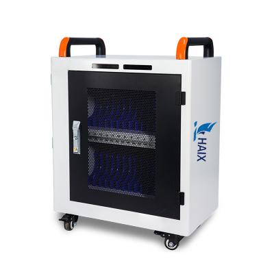 China Ipad Trolley Locker Station Cabinet Tablet Trolley 32pcs Refilling Devices for sale