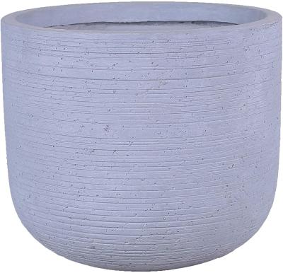 Chine Pots concrets de planteur de Grey Mottle Lightweight Tall Oval | Conception unique | Travail manuel | UV-résistant et qui respecte l'environnement à vendre