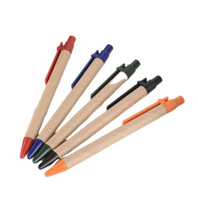 China office & School Pen Environment Friendly Ballpoint Pen Design Paper Plastic Disposable Customized Ballpoint Pen for sale