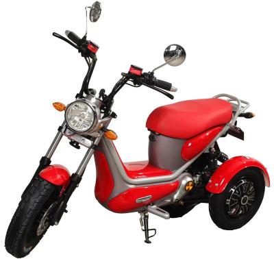 China Passenger Tilting 3 Wheel Double-Rear-Wheel Electric Scooter Motorcycle With Double Motors for sale