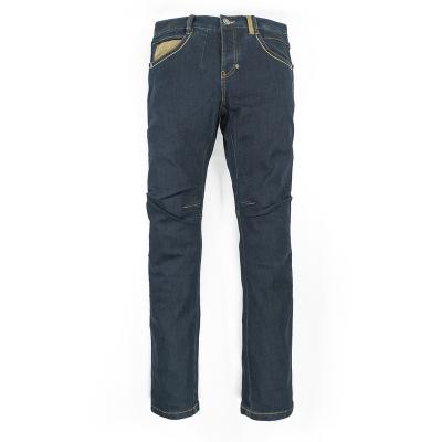 China High Quality Custom Men's Breathable Gold Jeans Comfortable Straight Slim Jeans for sale