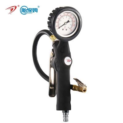 China Car/Motobike/Bike/Bus/Truck Professional Portable Oil Dial Tire Inflator With Pressure Gauge Inflation Gun Inflating Tire for sale