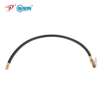 China Other Rubber Hose Tire Tire Inflation With Spout Clamp Lock On Air Chuck Soft Silicone High Pressure Brass Silicone 600mm for sale