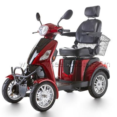 China Rubber+Aluminum Alloy New Product 2019 CE Certificated 4 Wheel Electric Mobility Scooters With Rear View Camera for sale