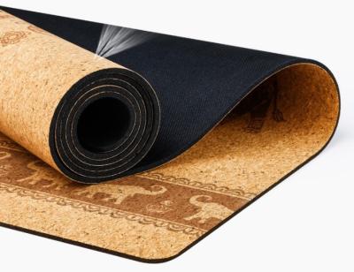 China Washable 3/4/5mm Suede Rubber Soft Patterned Padded Yoga Mat for sale