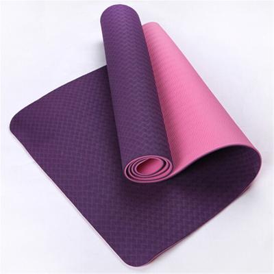 China Eco - Friendly Colorful Eco Sublimation Double Layers 8mm Nbr Tape Yoga Mat for sale