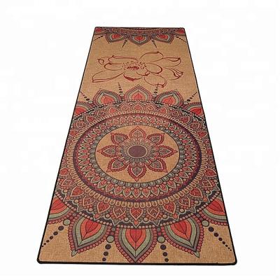 China Wholesale Eco Friendly 100% Eco Friendly Natural Jute Anti Slip Eco Yoga Mat for sale