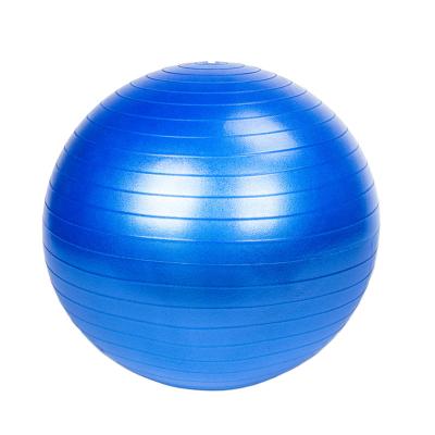 China Big Blue Custom Size Anti-burst Balance Stability Anti Burst Sports Work Exercise Yoga Ball For Office Classroom With Pump for sale