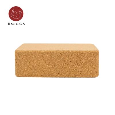 China Eco - Friendly Recycled High Density Custom Print 3 In 1 Cork Yoga Blocks Set Set for sale