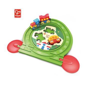 China Slot Puzzles Wooden Car Model Slot Toy Wooden Plastic Train Track Car Toy for sale