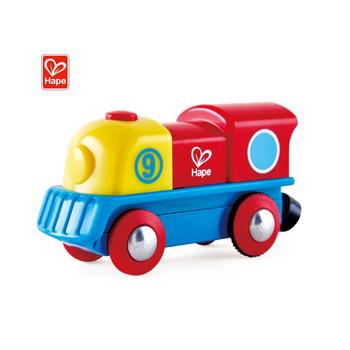 China Plastic Slot Toy Colorful Cartoon Railway Engine Train Car Gift Promotion Toys For Children for sale