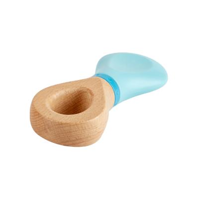 China Wooden Toy Rattle Toys Wholesale Newborn Gift Set Baby Inflatable Beech Teethers Infant Shake Twist for sale