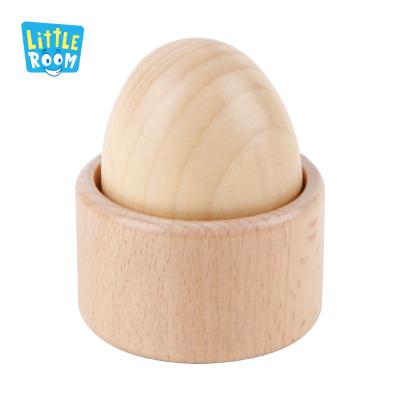 China Montessori Wooden Toys Wholesales Non-Toxic Material Montessori Egg and Cup Children's Wooden Learning Toys for sale