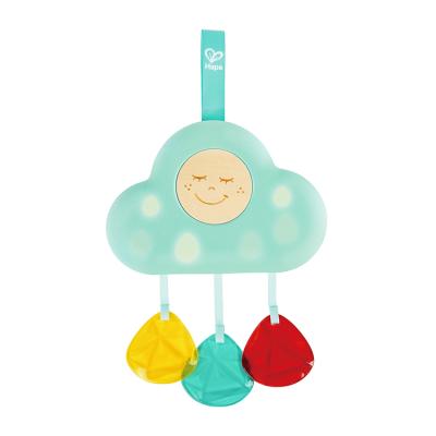 China Plywood Baby Sleep Soothing Light and Sound Stimulate Color Perception Cloud Musical Light Toy for sale