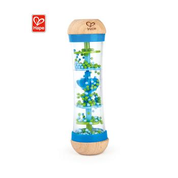 China Toy Children Wooden Baby Rattles educational plays blue raindrops for sale