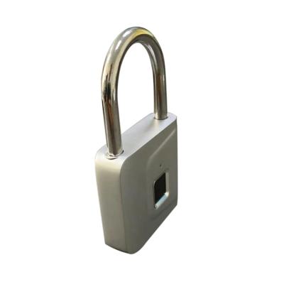 China Cabinet Doors Fingerprint Security Anti-theft Lock Metal Padlock Waterproof Keyless Quick Access Smart Biometric Portable Padlock for sale