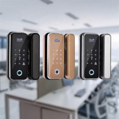 China Wholesale Card Password Fingerprint Star Hotel Control Smart Door Lock For Glass Door for sale