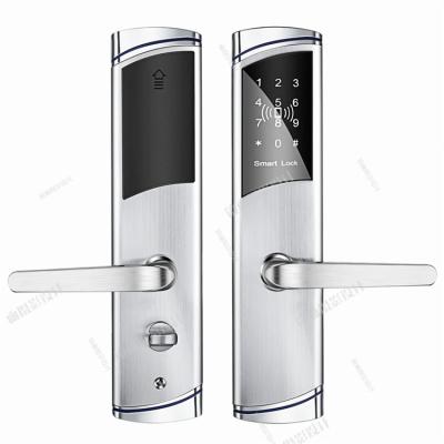 China Star Hotel Simple Design Style Smart Security Smart Door Lock With WiFi APP RFID Password Open Electronic Door Lock Hotels for sale