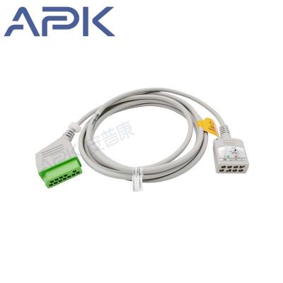 China Medical Patient Monitoring BR-906P NK 5 - ead Trunk Cable AHA / IEC Nihon Kohden ECG Compatible Cable for sale