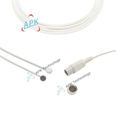 China Medical Compatible Pediatric Patient Monitor Draeger Skin Temperature Probe Adapter for sale