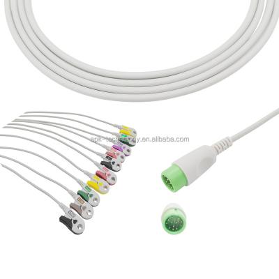 China EKG Patient Monitor Comen 10 Leads ECG Cables CM300 Comen 10 Leads ECG Cables Leads for sale