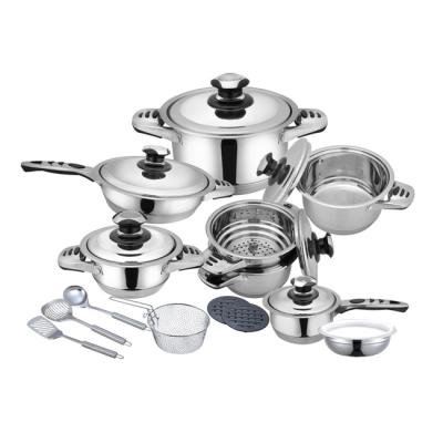 China Sustainable Cookware Production Line Stainless Steel Cooking Ware Set Cookware for sale