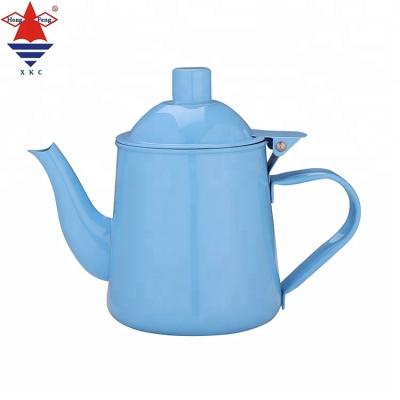 China Viable Coffee Hot Pot Espresso Latte Mocha Pot Stainless Steel Vending Tool Milk Drinking Teapot for sale