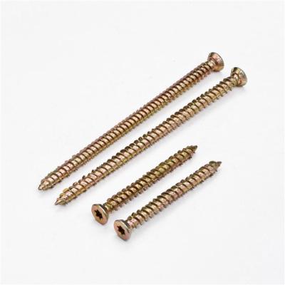 China Pan Directly Sell Yellow Zinc Head Torx Concrete Hex Socket Screws For Wall for sale