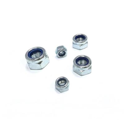 China Heavy Industry M5 DIN985 Nylon Hex Flange Insert Lock Nuts Grade 4.8 8.8 Lock Nuts Bolts And Screws for sale