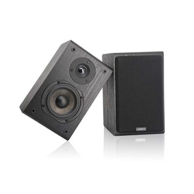 China Mini Factory Sale New Products High Fidelity Passive Computer Mini Bookshelf Speakers 4 Inch Carbon Fiber Woofer for sale