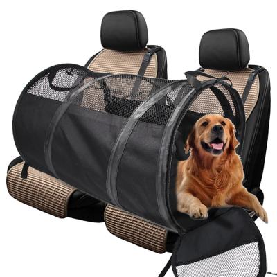 China Car Travel Breathable Bag Pet Car Pet Back Seat Foldable Waterproof Tent for Medium Large Dogs for sale