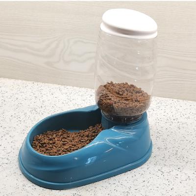 China Automatic Home Pet Food Dog Cat Food Water Dispenser Automatic Bottle Bowl Bowl for sale