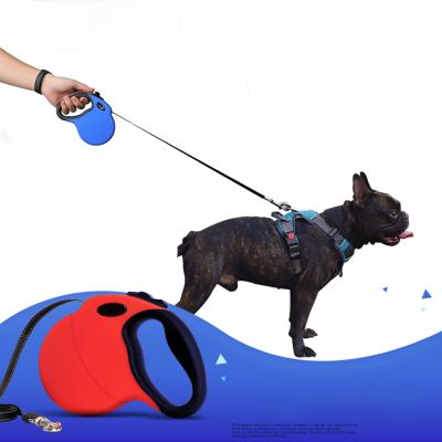 China Custom Portable Automatic Retractable Dog Leash Pet Tractor Automatic Telescopic Dog Control Leash With Button for sale