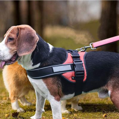 China Custom Reversible High Quality Comfortable Outdoor Dog Travel Harness Chest Strap Dog Collar Reversible Strap for sale