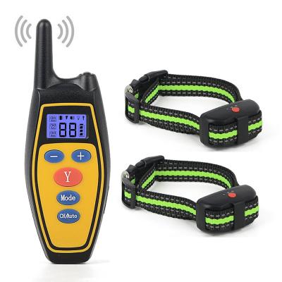 China Dog Trainning No Harm Deterrents Dog Vibration Shock Stop Bark Collar Device Electric Training Bark Collar Anti for sale