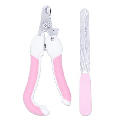 China Viable Pet Nail Clipper Stainless Steel Dog Nail Trimmer Pet Grooming Tool Pet Nail Clippers With Folder for sale