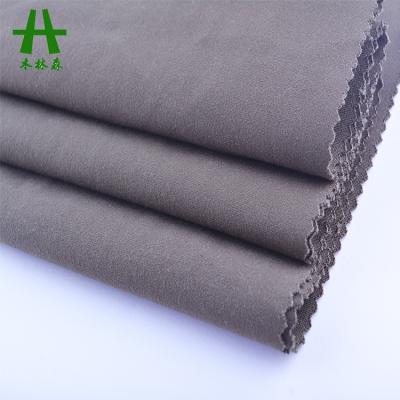 China Add Processing For Ponte Roma Fabric Knitting Polyester Double Jersey NR, TR, Spandex Ponte De Roma Fabric For Apparel for sale