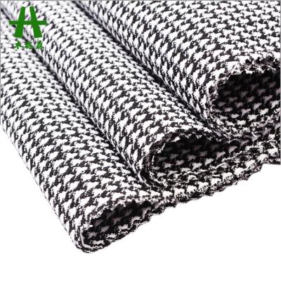 China Mulinsen Textile Anti Pill Best Price Houndstooth Yarn Dyed Jacquard NR Stretch Bengaline Fabric for sale